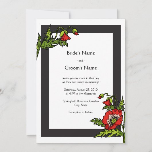 ストーリーブック 5x7 招待状 (正面)