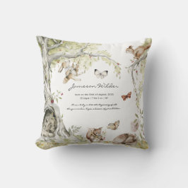 ストーリーブック | Woodland Forest誕生統計 クッション