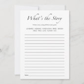 ストーリーブライダルシャワーゲームカードとは 招待状 (正面)