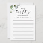 ストーリーブライダルシャワーゲーム 招待状 (正面)