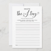 ストーリーブライダルシャワーゲーム 招待状 (正面)