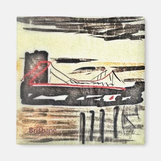 ストーリーブリッジブリスベン磁石 マグネット (正面)