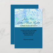 ストーリーライターバーバルミツワーパーティーカード 招待状 (正面/裏面)