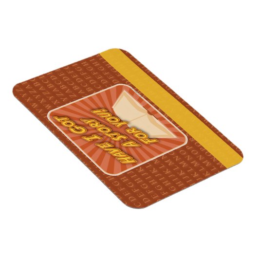 ストーリーライター得のプロモーションのスローガンがある マグネット (右側)