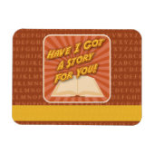 ストーリーライター得のプロモーションのスローガンがある マグネット (横)