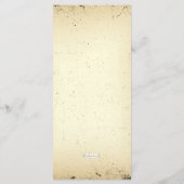 ストーリーラインのカスタマイズ結婚可能なメニューカード メニュー (裏面)