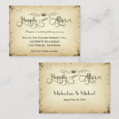 ストーリーラインフォーマルウェディングレセプションカード エンクロージャーカード (正面/裏面)