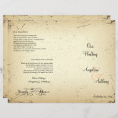 ストーリーラインフォーマル結婚式 プログラム (正面/裏面)