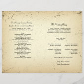 ストーリーラインフォーマル結婚式 プログラム (裏面)