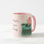 ストーリーヴィンテージタイプライターのストーリーテラー マグカップ (正面右)