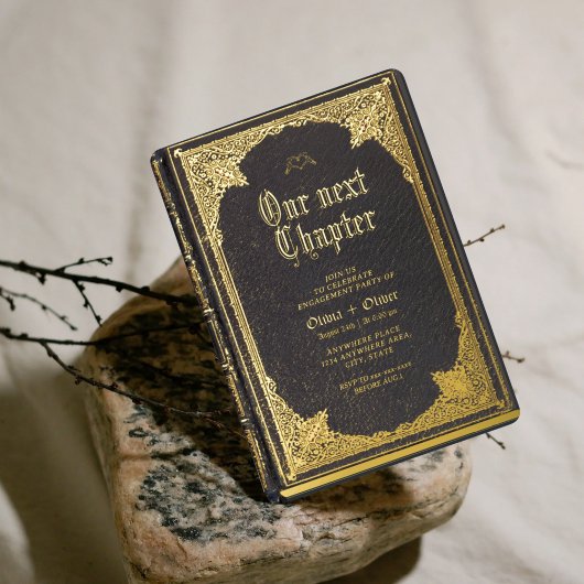 ストーリー童話ライブラリ本婚約パーティ 箔招待状