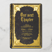 ストーリー童話ライブラリ本婚約パーティ 箔招待状 (正面)