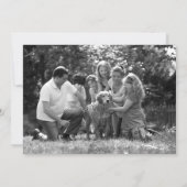 ストーリーB/Wファミリーフォト結婚式招待状 招待状 (裏面)