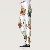 ストーリ不気味ズブッククラブ – ハッピーハローウィン レギンス (左)