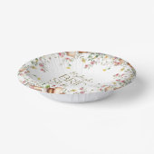 ストーリ素朴ブックフローラブライダルシャワーパーティー ペーパーボウル (傾斜あり)