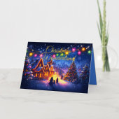 ストーリ芸術的ブッククリスマスワンダーランド 箔シーズンカード (正面)