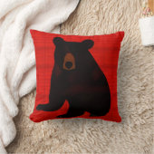 ストーリ魅力的ーブックブラックベアカブ クッション (ブランケット)