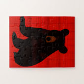 ストーリ魅力的ーブックブラックベアカブ ジグソーパズル (横)