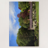 ストールトンコテージ。イギリスのStourhead Gardens。 ジグソーパズル (縦)