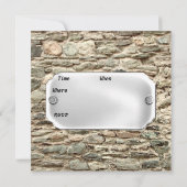 ストーンの誕生日パーティー招待状 招待状 (裏面)