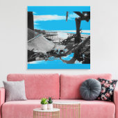 ストーンアイランドハンモックB+W キャンバスプリント (インサイチュ (リビング))