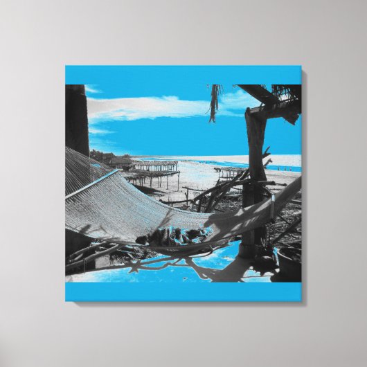 ストーンアイランドハンモックB+W キャンバスプリント (正面)