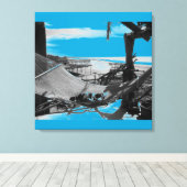 ストーンアイランドハンモックB+W キャンバスプリント (インサイチュ (ウッドフロア))