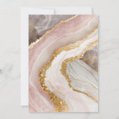 ストーンアゲエレガントートマーブルシッ結婚クス 招待状 (裏面)