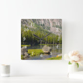 ストーンアットマディソンリバーウォールクロック スクエア壁時計 (ホーム)