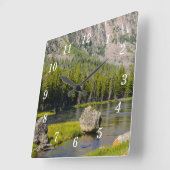 ストーンアットマディソンリバーウォールクロック スクエア壁時計 (傾斜)