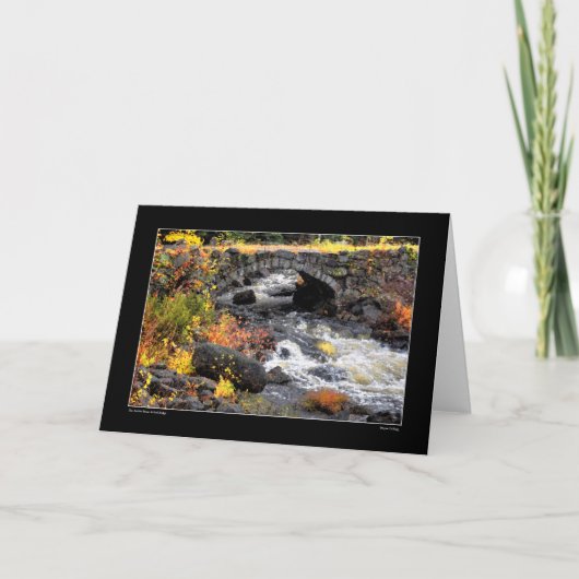 『ストーンアーチ橋-アントリム、ニューハンプシャー』 カード (正面)