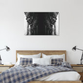 ストーンウィングススカル キャンバスプリント (インサイチュ (寝室))