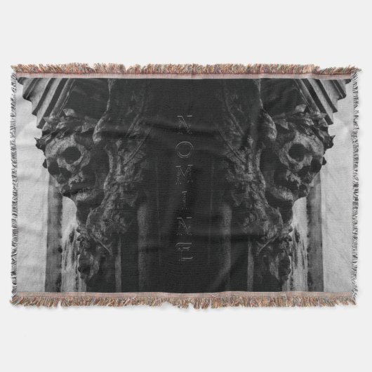 ストーンウィングススカル スローブランケット (正面)