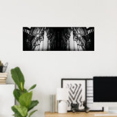 ストーンウィングススカル ポスター (ホームオフィス)