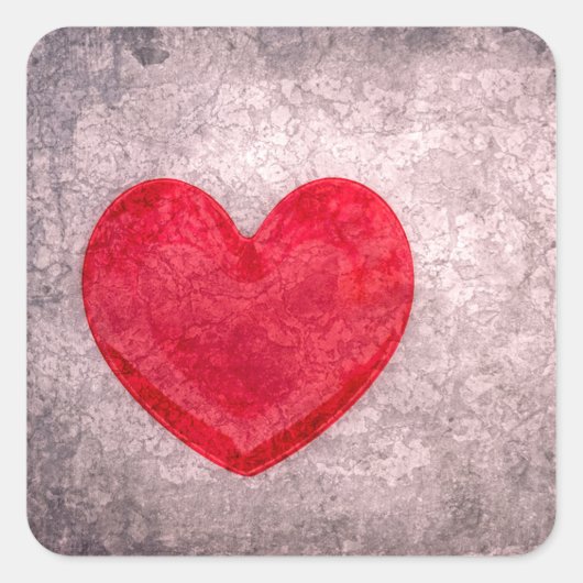 ストーンウォッシュハート スクエアシール (正面)