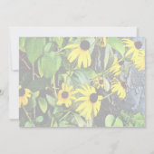 ストーンウォールそばのブラックアイードスーザン 招待状 (裏面)