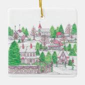 ストーンウォールクリスマスビレッジオーナメント セラミックオーナメント (正面)