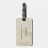 ストーンウォールシンプルプレインミニマルクリエイティブモダン ラゲッジタグ (裏面縦)