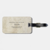 ストーンウォールシンプルプレインミニマルクリエイティブモダン ラゲッジタグ (裏面横)