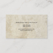 ストーンウォールシンプルプレインミニマルクリエイティブモダン 名刺 (裏面)