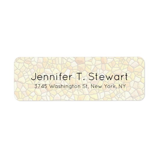 ストーンウォールトレンディーシックモダンプロフェッショナルエレガント ラベル (正面)