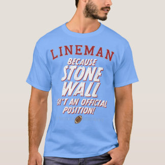 ストーンウォール位置、サッカーおもしろいリーマングラフィ Tシャツ