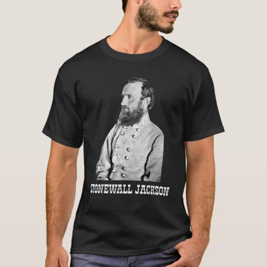 ストーンウォール・ジャクソン・アメリカ南北戦争史 Tシャツ (正面)