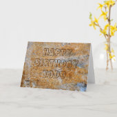 ストーンエイジハッピーバースデートッド カード (黄色い花)