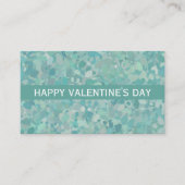 ストーンエレガントドットバレンタインデーパーティーチケット 名刺 (正面)