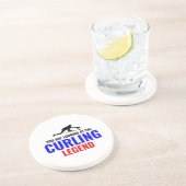 ストーンカーリングウィンターアイススポーツカーラーおもしろい コースター (側面)