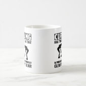 ストーンカーリングウィンターアイススポーツカーラーおもしろい コーヒーマグカップ (中央)