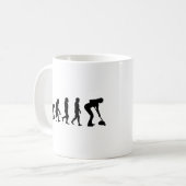 ストーンカーリングウィンターアイススポーツカーラーおもしろい コーヒーマグカップ (正面左)