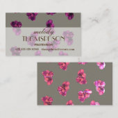 ストーンクォーツアメジスト名刺 名刺 (正面/裏面)