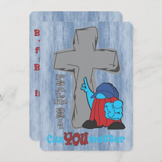 ストーンクロスカズユー問題Psalm 32 1 カード (正面/裏面)